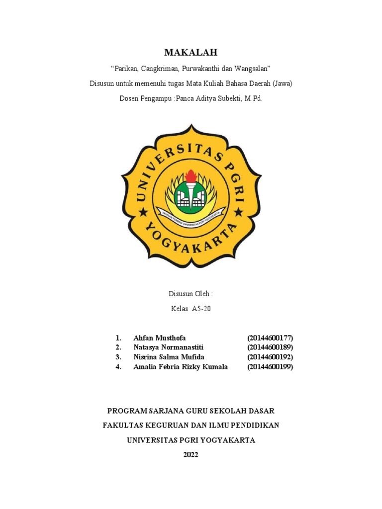 Pembelajaran Parikan dan Wangsalan Jawa | PDF
