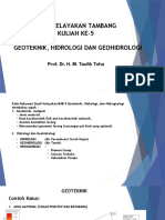 SKT 5 - PPT Geoteknik, Hidrologi Dan Hidrogeologi