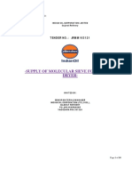 Supply of Molecular Sieve For Benzene Dryer: Tender No.: Jrmm163121