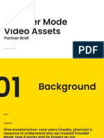 UNION Provider Mode Video Assets - Partner Brief PDF