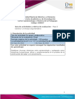 Guía de Actividades y Rúbrica de Evaluación - Unidad 4 - Paso 5 - Construir Un Ensayo Argumentativo