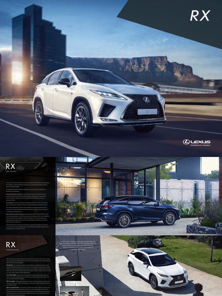 Lexus RX NZ Brochure 2019 | PDF | Land Vehicles | Transportation ...