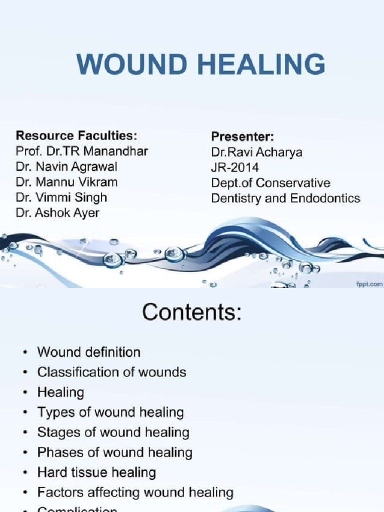 Wound Healing Presentation | PDF