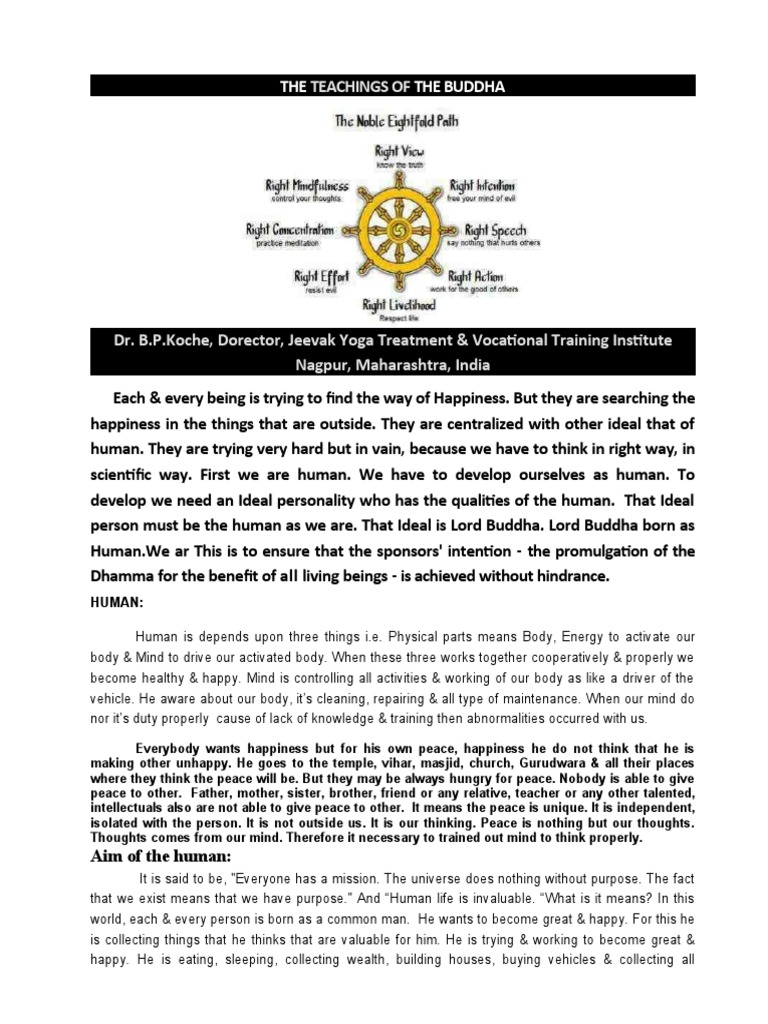 THE TEACHINGS OF THE BUDDHA Rewised | PDF | Nirvana | Noble Eightfold Path