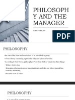 Philosophy and The Manager