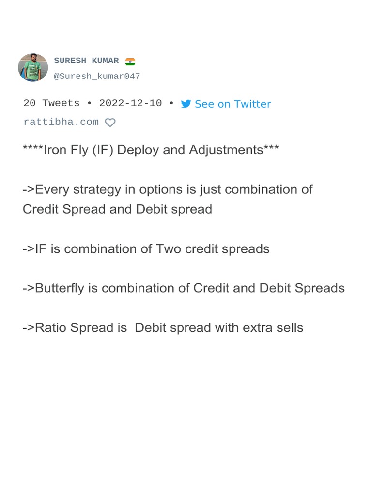 Iron Fly Options Strategy Explained | PDF | Option (Finance ...