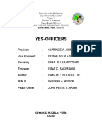 San Vicente Elementary School YES-Officers for 2022-2023