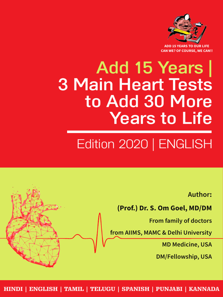 3 Main Heart Tests To Add 30 More Years To Life (English) PDF Heart