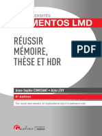 Réussir Mémoire Thèse Et HDR PDF