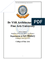 Dr. YSRAFU – BFA Art History 2021-22