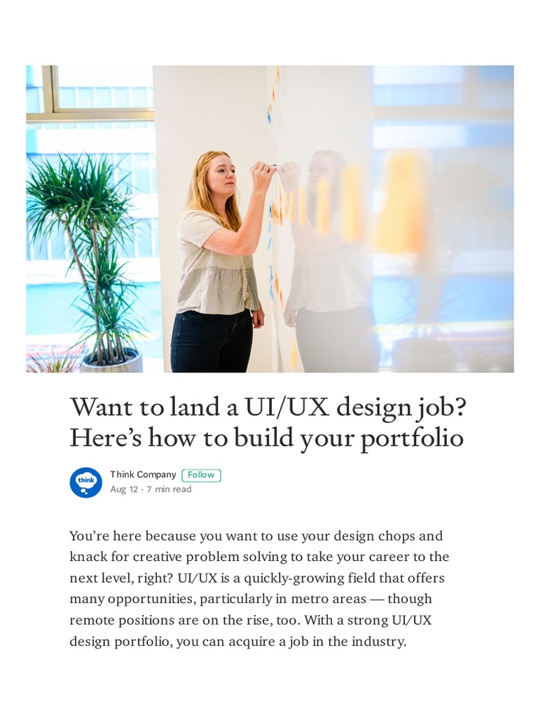 Building a Winning UI/UX Portfolio | PDF | User Interface | Résumé