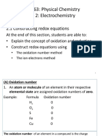 2.1 Constructing Redox Equations (S)