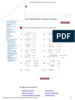 Continuity of A Function