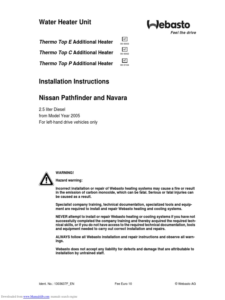 Thermo Top e PDF PDF Electrical Connector Vehicles