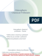 Atmospheric Chemical Pollutants Explained