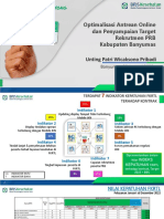 Optimalisasi Antrean Online Dan Penyampaian Target Rekrutmen PRB