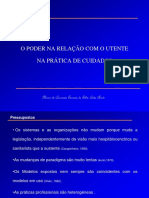 O poder na relação de cuidados centrada na pessoa