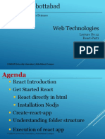 CUI Abbottabad Web Technologies Lecture on React Part 1