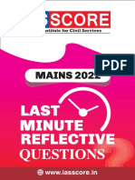 Last Minute Reflective Questions