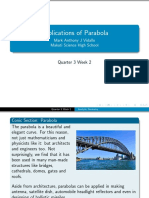 Applications of Parabola