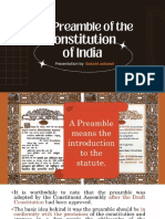 Preamble of The Constitution of India
