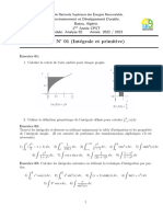 TD1 Intégrale Et Primitive