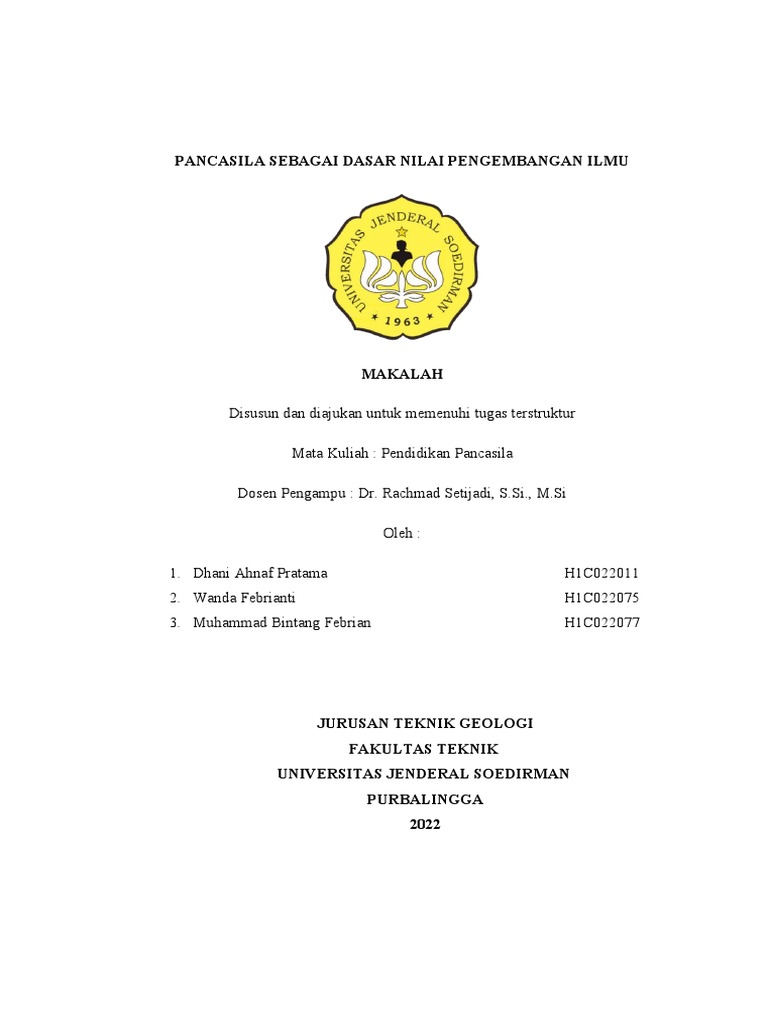 Pancasila dalam Pengembangan Ilmu | PDF | Sains & Matematika