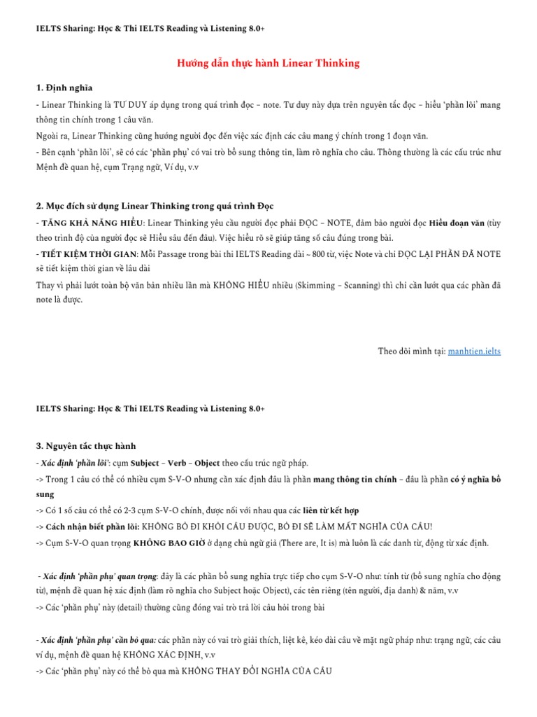 Ielts sharing 01 huong dan thuc hanh linear thinking tai lieu pdf