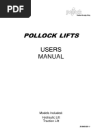 Pollock Hydraulic and Traction Lift Users Manual 260301