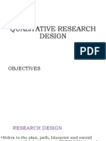 Qualitative Research Design