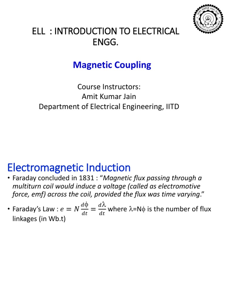 LH111 30th Dec ELL101 Coupling PDF Inductor Inductance
