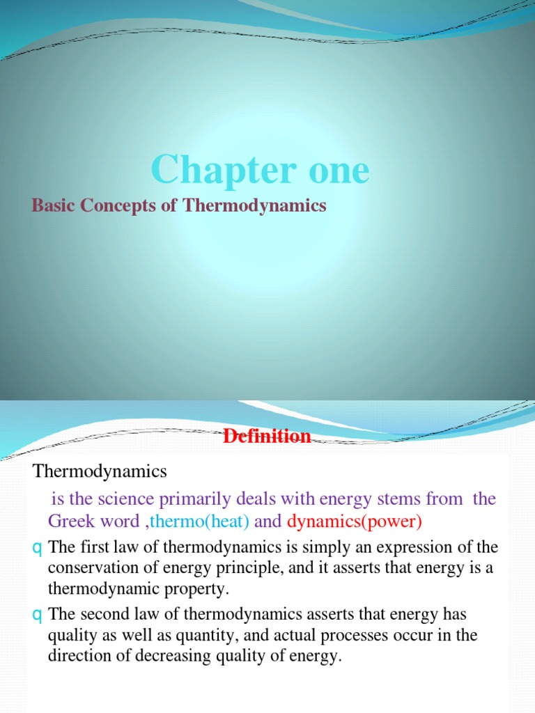 Thermo Dynamics Chapter 141 PDF Temperature Pressure