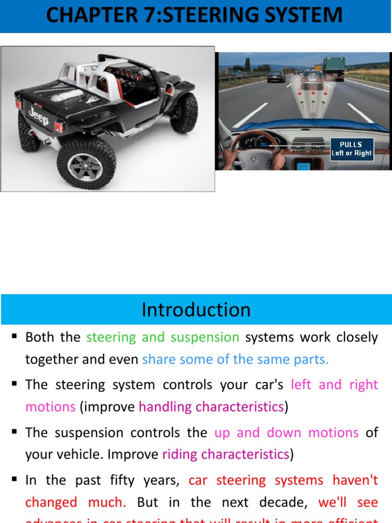 Chapter 7 Steering System PDF Steering Gear