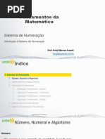 Fundamentos Da Matemática: Sistema de Numeração