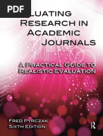 Evaluating Research in Academic Journals A Practical Guide To Realistic Evaluation PDF