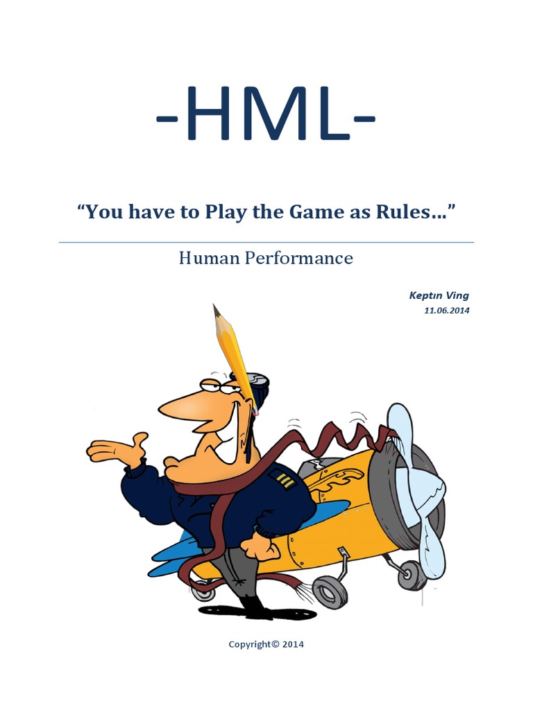 You Have To Play The Game As Rules - Human Performance | PDF