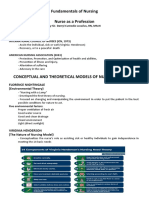 Fundamentals of Nursing - Nurse As Profession