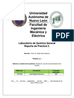 Practica 5 Ley de La Conservación de La Materia