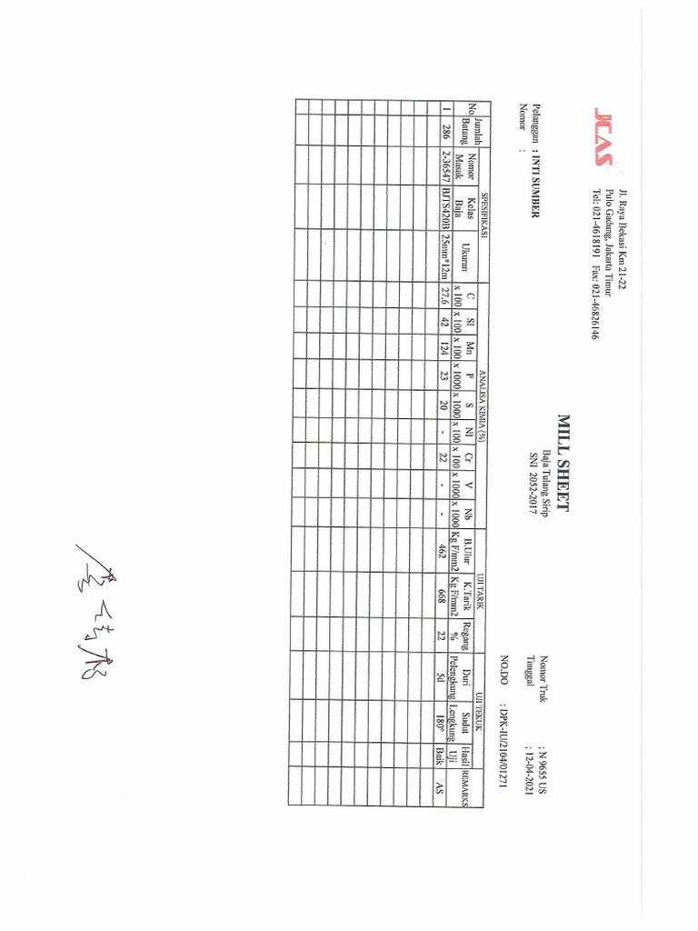 Millsheet as 1 set pdf