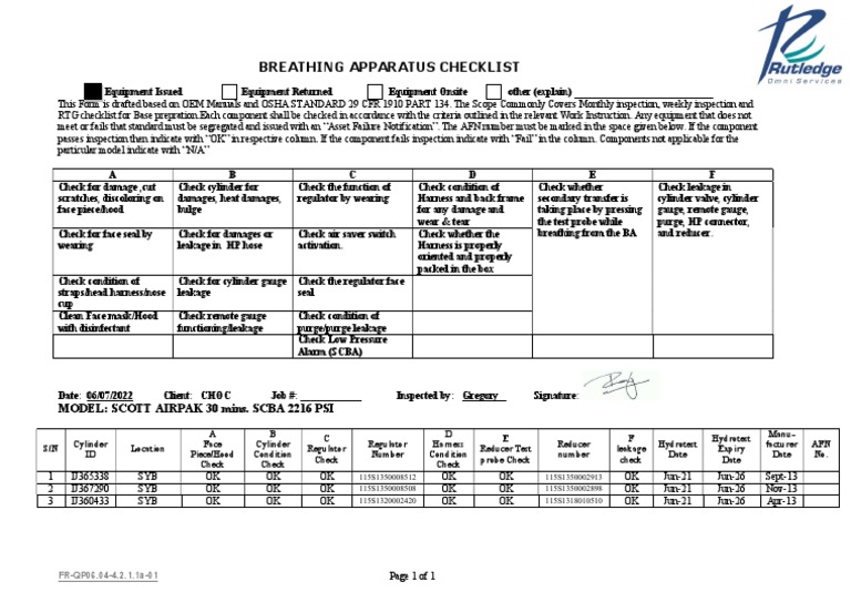 Breathing Apparatus-List-SCBA-06072020-GR PDF | PDF | Underwater Diving ...