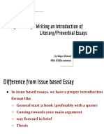 ESSAY - Literary