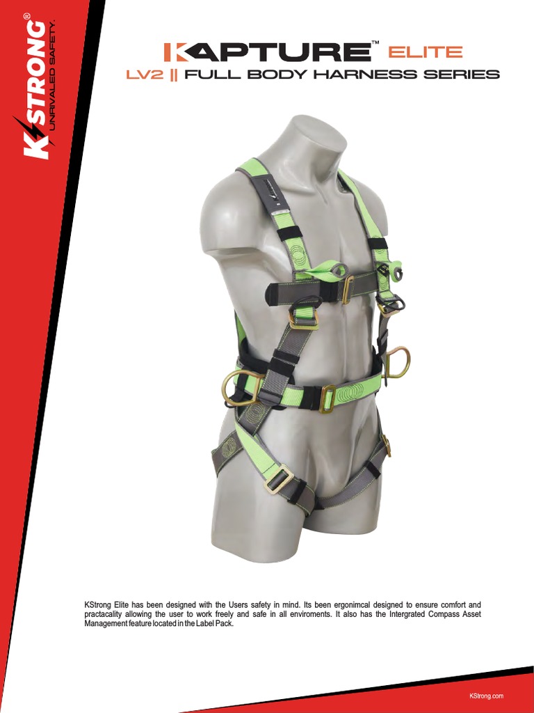 ELITE Harness 8 Harnesses Size Chart PDF Equipment Manufactured Goods