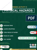 Learning Activity 5: Physical Hazards