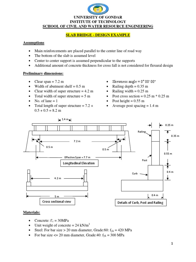 Slab Bridge Design Example2 PDF PDF Fracture Truck