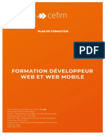 Formation Développeur web - Bac+2 - 7 mois - CEFIM