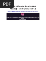 OSWA (Offensive Security Web Attacks) - Study Overview PT.1 PDF