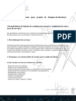 Orçamento Projeto Designer de Interior Residencial PDF