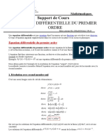 Cours Équation Différentielle Du Premier Ordre PDF