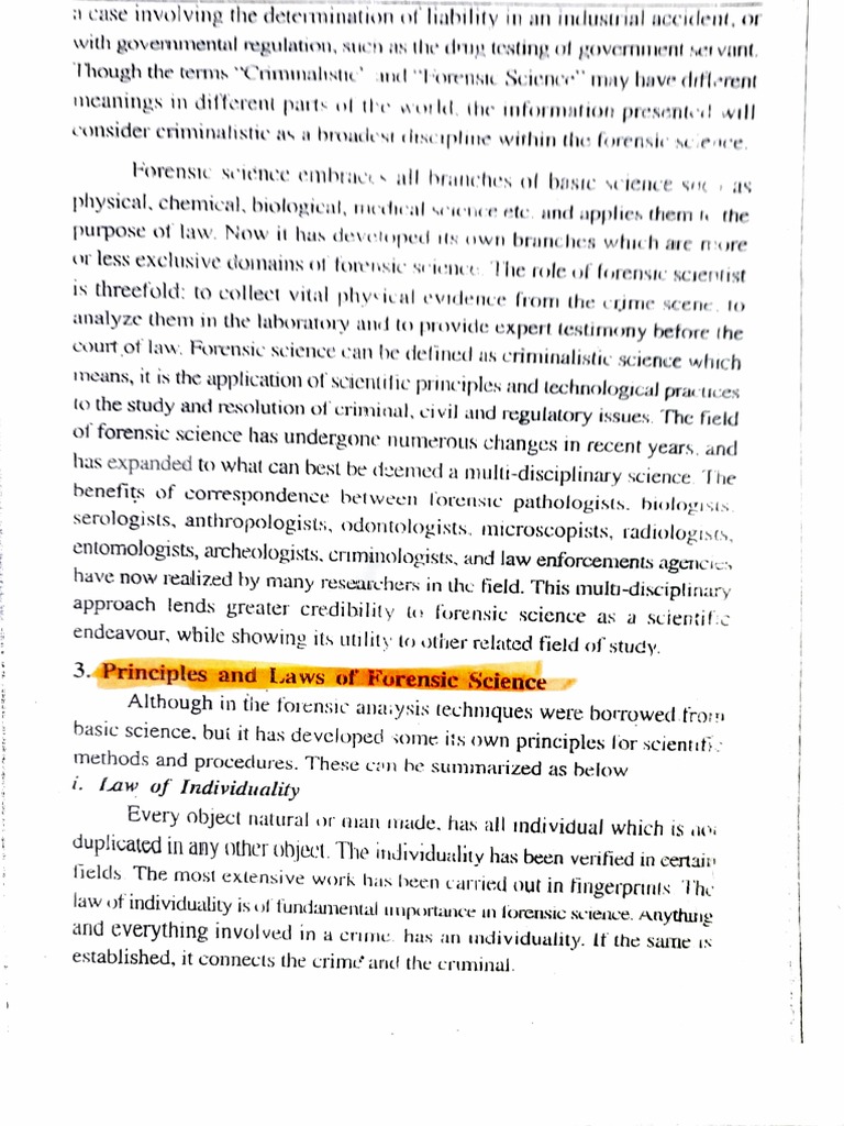 Principles of Forensic Science | PDF | Forensic Science | Science