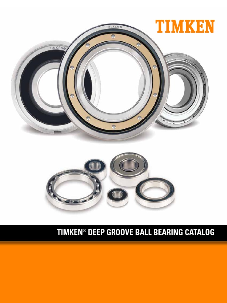 Deep Groove Ball Bearing Catalog - 10857 | PDF | Bearing (Mechanical ...